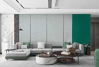 商丘轻奢风格-客厅