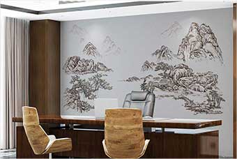 商丘森佰汇航空纤维墙咔（山水之间）