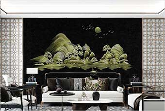 商丘森佰汇航空纤维墙咔（湖光山色）